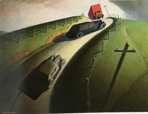 Death on the ridge road - Grant Wood