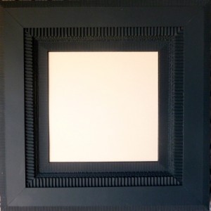 Miroir-cadre en carton-noir